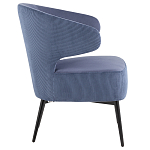 Современное мягкое кресло на металлических ножках Rakush Blue варинант исполнения - 5 | Loft Concept в Барнауле