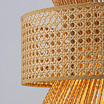 Подвесной светильник с абажуром из натуральных материалов Light Inside the Cell варинант исполнения - 4 | Loft Concept в Барнауле