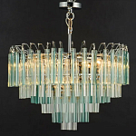 Дизайнерская люстра AQUA Blue Lagoon бирюзовое стекло несколько ярусов варинант исполнения - 6 | Loft Concept в Барнауле