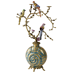 Бронзовый подсвечник Птичий рай Flora варинант исполнения - 2 | Loft Concept в Барнауле