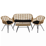 Кушетка плетеная из ротанга Wicker Сouch варинант исполнения - 5 | Loft Concept в Барнауле