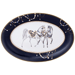 Сервиз обеденный из фарфора с изображением лошадей на 6 персон 23 предмета Porcelain Horse Set варинант исполнения - 2 | Loft Concept в Барнауле