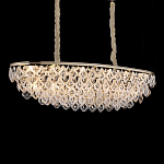 Люстра овальная с каскадом из подвесных прозрачных элементов Attractiveness варинант исполнения - 2 | Loft Concept в Барнауле
