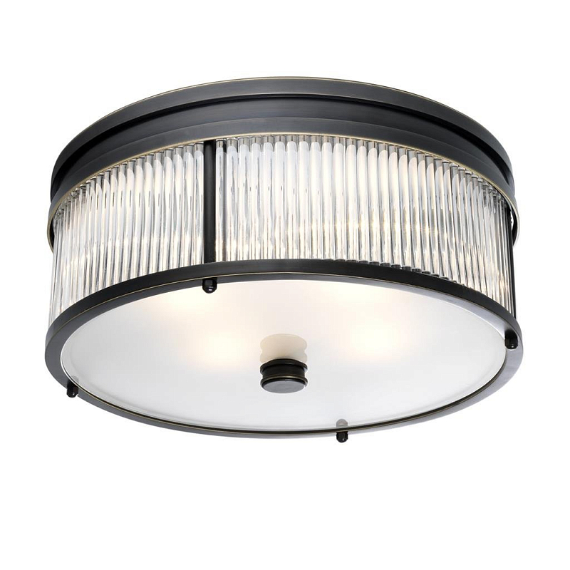 Потолочный светильник Ceiling Lamp Stamford Bronze Темная бронза Прозрачное Стекло Потолочный светильник Ceiling Lamp Stamford Bronze Темная бронза Прозрачное Стекло в Барнауле | Loft Concept