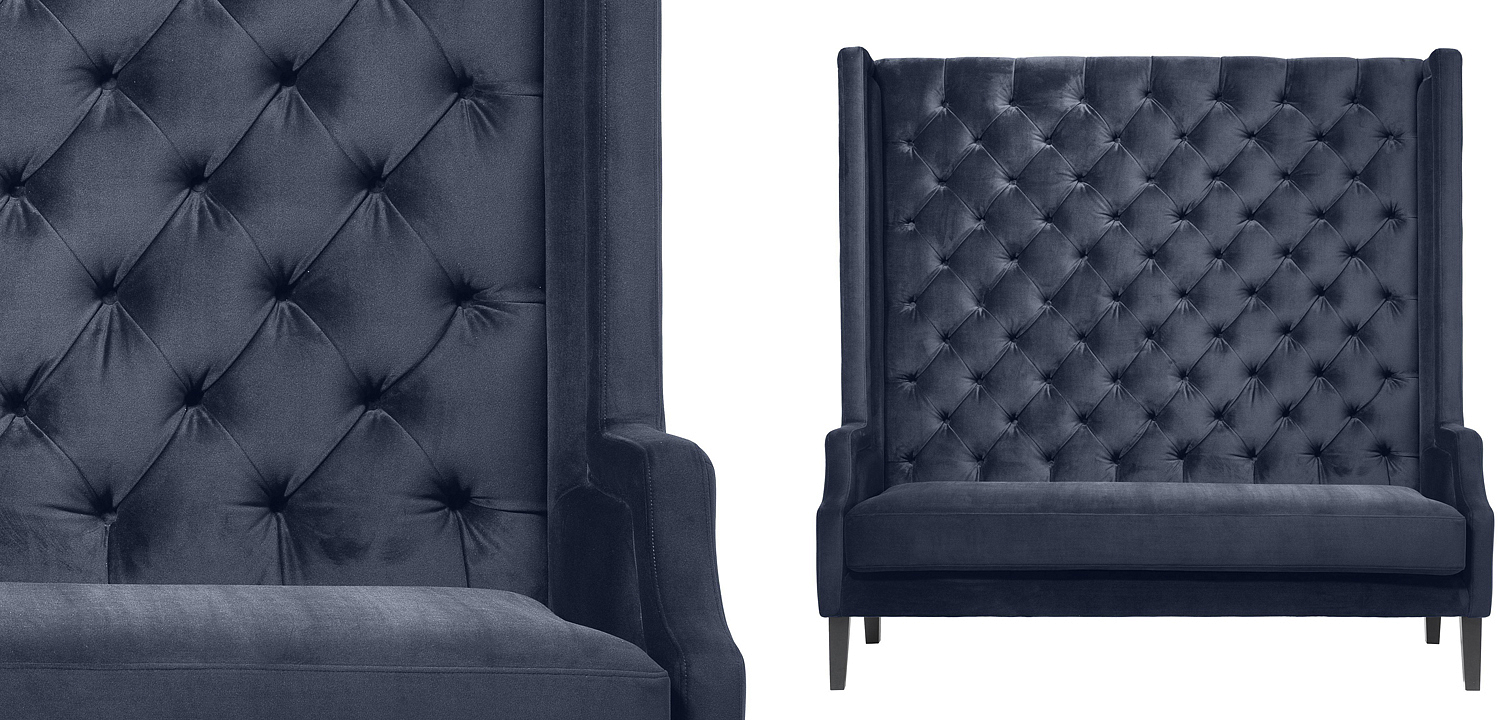 Диван Eichholtz Sofa Spectator midnight blue Диван Eichholtz Sofa Spectator midnight blue - Loft-Concept в Барнауле