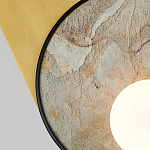 Бра с каменным диском в металлической раме Sandstone Painting варинант исполнения - 2 | Loft Concept в Барнауле