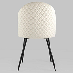 Мягкий стул в бежевом велюре Miruna Chair варинант исполнения - 4 | Loft Concept в Барнауле