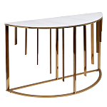 Консоль приставная полукруглая на основании золотого цвета Interior Accent варинант исполнения - 1 | Loft Concept в Барнауле