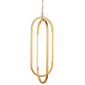 Двойной овальный подвесной светильник Roll and Hill Gold