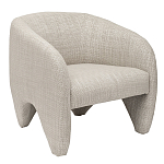 Дизайнерское кресло мягкое в белой обивке White Canvas варинант исполнения - 1 | Loft Concept в Барнауле