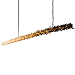Люстра линейная светодиодная из необработанных кристаллов Mountain Comet варинант исполнения - 5 | Loft Concept в Барнауле