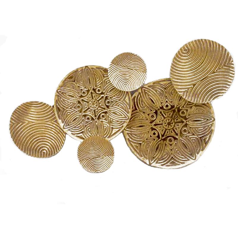 Панно настенное Blank Sheet Gold Ornament Золотой Панно настенное Blank Sheet Gold Ornament Золотой в Барнауле | Loft Concept