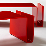 Дизайнерский кофейный стол Poltronova T01 Red Coffee Table варинант исполнения - 6 | Loft Concept в Барнауле