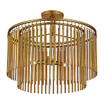 Потолочный светильник двухъярусный золотого цвета Metal Tentacles варинант исполнения - 2 | Loft Concept в Барнауле