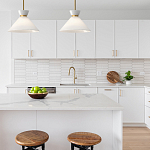 Подвесной светильник с белым стеклянным конусным плафоном Alora Mood варинант исполнения - 13 | Loft Concept в Барнауле