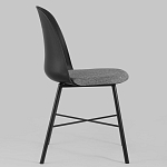 Стул из прочного пластика на металлическом основании Anora Black варинант исполнения - 3 | Loft Concept в Барнауле