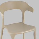 Бежевый стул из прочного PP-пластика JORIS варинант исполнения - 7 | Loft Concept в Барнауле