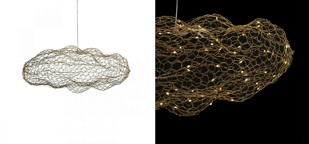 Светодиодная Люстра Золотая Сеть LED Cloud Gold Светодиодная Люстра Золотая Сеть LED Cloud Gold - Loft-Concept в Барнауле