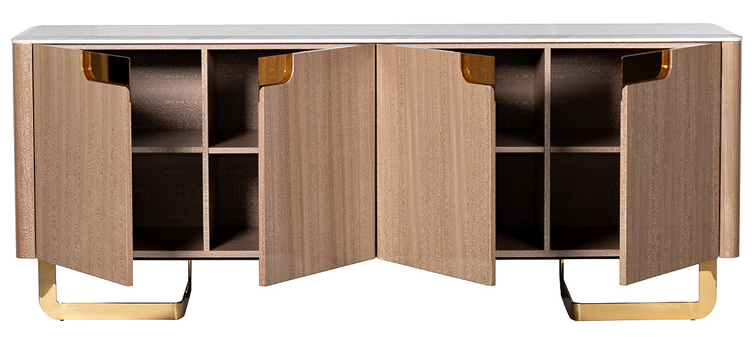 Комод длинный на металлических ножках Bertran Chest of Drawers Комод длинный на металлических ножках Bertran Chest of Drawers - Loft-Concept в Барнауле