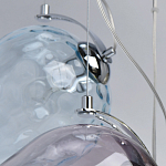 Люстра каскадная с 9-ю разноцветными стеклянными плафонами Kaleido варинант исполнения - 11 | Loft Concept в Барнауле