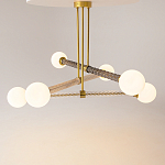 Люстра со стеклянными вставками Helios варинант исполнения - 2 | Loft Concept в Барнауле