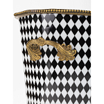 Фарфоровое кашпо Black and white square варинант исполнения - 5 | Loft Concept в Барнауле