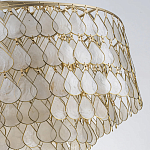 Люстра многоярусная с декором из натуральной морской ракушки Iridescent Light варинант исполнения - 8 | Loft Concept в Барнауле