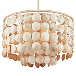 Люстра с каскадом из круглых декоративных элементов Texture Discs варинант исполнения - 2 | Loft Concept в Барнауле