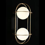 Бра настенное с 2 белыми плафонами Karina варинант исполнения - 2 | Loft Concept в Барнауле