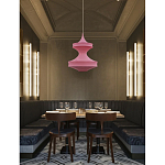 Подвесной вязаный розовый светильник «Моника» варинант исполнения - 2 | Loft Concept в Барнауле