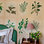 Обои ручная роспись Botanical Studies Linnaeus colourway варинант исполнения - 5 | Loft Concept в Барнауле