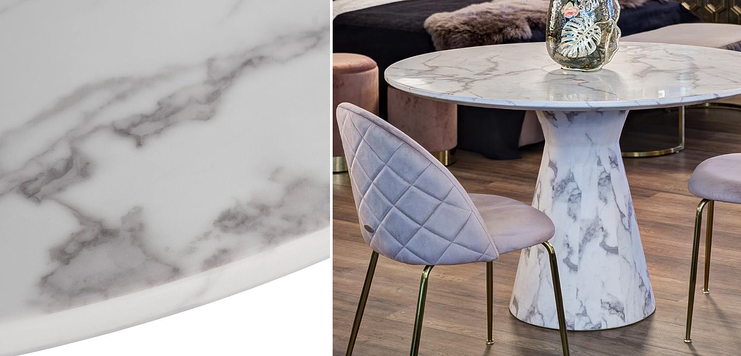 Обеденный стол Adongo White Обеденный стол Adongo White - Loft-Concept в Барнауле