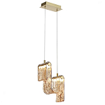 Подвесной светильник волнистой формы из фактурного стекла Wave варинант исполнения - 3 | Loft Concept в Барнауле