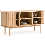 Длинный низкий буфет с 2-мя раздвижными дверцами Toinette Light Cupboard варинант исполнения - 3 | Loft Concept в Барнауле