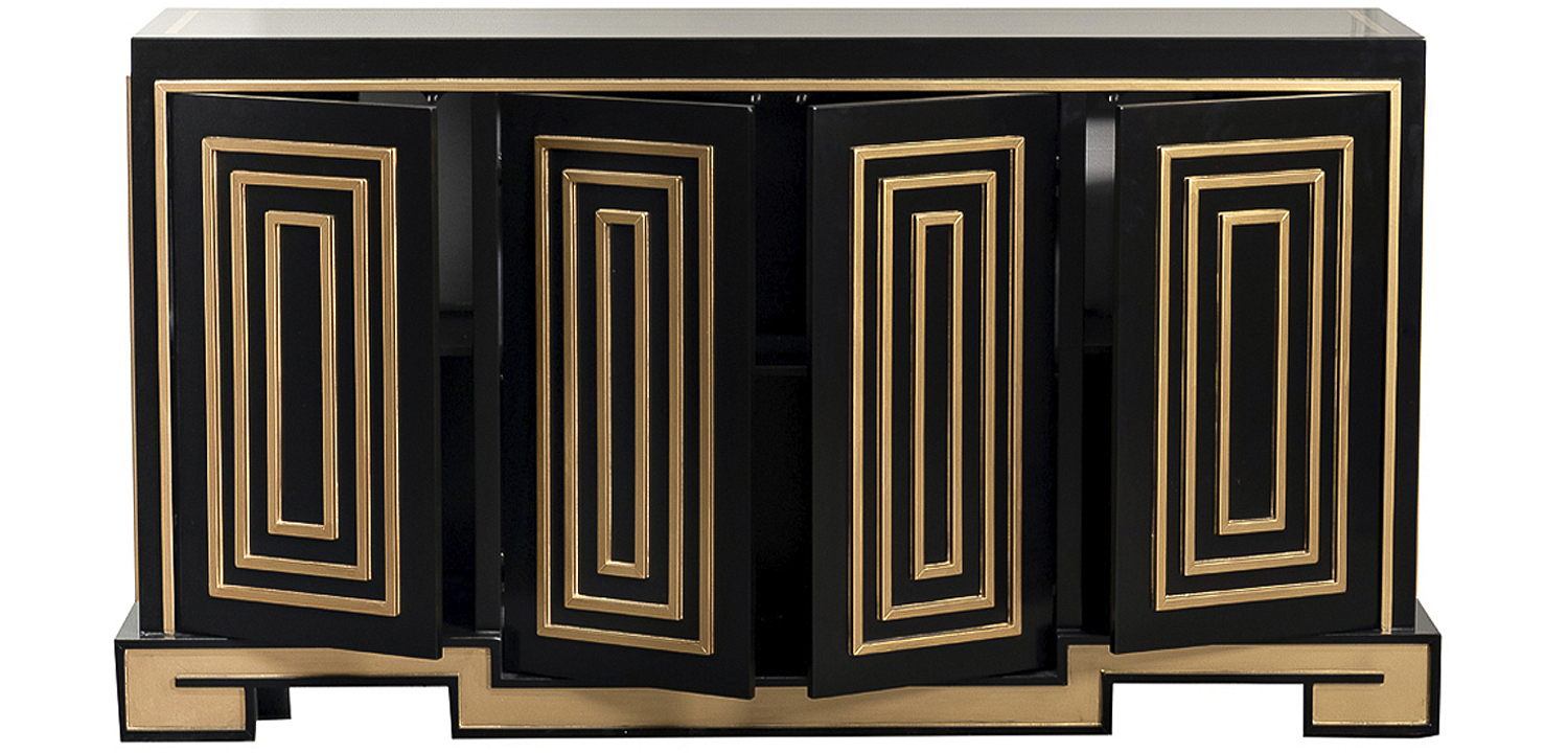 Комод в стиле арт-деко Meandro Chest of drawers Черный Комод в стиле арт-деко Meandro Chest of drawers Черный - Loft-Concept в Барнауле