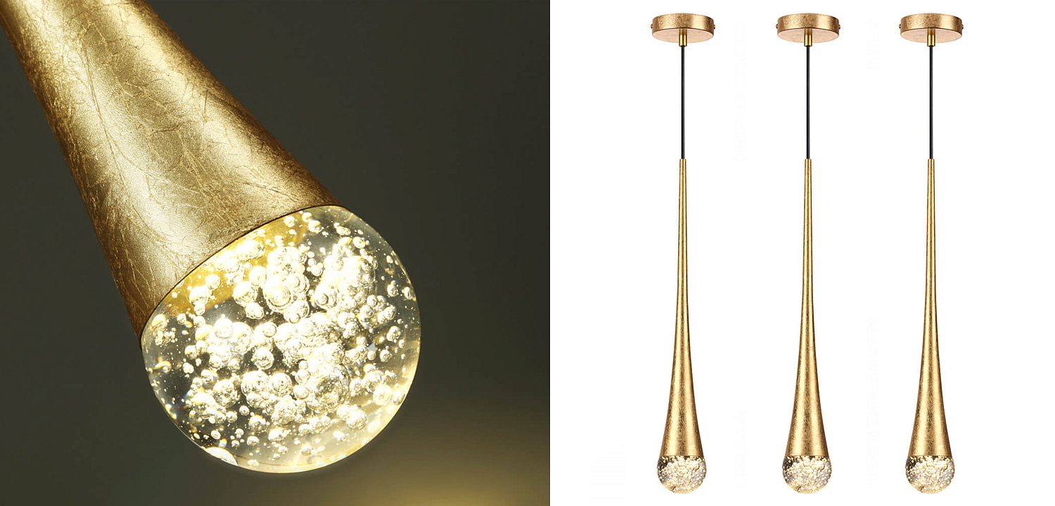 Подвесной светильник Golden Drop Lamp Подвесной светильник Golden Drop Lamp - Loft-Concept в Барнауле