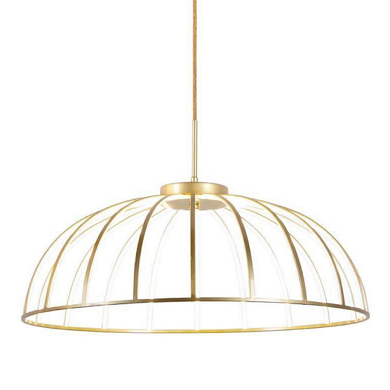 Подвесной светильник Brass Modern FRITURE VERTIGO PENDANT  Матовая латунь Белый в Барнауле | Loft Concept 