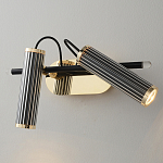 Бра с двумя цилиндрическими плафонами на магнитном креплении Bronze Concert варинант исполнения - 1 | Loft Concept в Барнауле