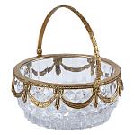 Корзиночка из прозрачного стекла с бронзовой ручкой Eden Garden варинант исполнения - 2 | Loft Concept в Барнауле