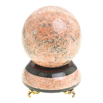 Часы настольные в виде шара из натурального камня Ball Stone Clock варинант исполнения - 3 | Loft Concept в Барнауле