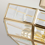 Потолочный светильник шестигранной формы с прозрачными стеклянным плафоном Elstead Lighting варинант исполнения - 12 | Loft Concept в Барнауле