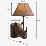 Бра Носорог Rhinoceros варинант исполнения - 7 | Loft Concept в Барнауле