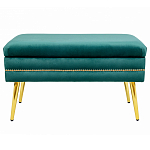 Мягкая банкетка с зоной для хранения Casket Green варинант исполнения - 1 | Loft Concept в Барнауле