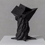 Скульптура «Окаменелый рост», Черный объект варинант исполнения - 2 | Loft Concept в Барнауле