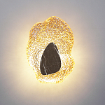 Бра с волнообразным стеклянным плафоном и вставкой из мрамора Liquid Stone варинант исполнения - 8 | Loft Concept в Барнауле