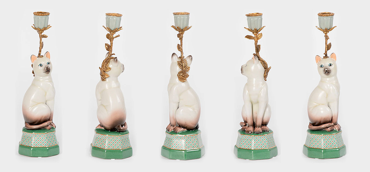 Подсвечник фигурка Кошка Candlestick cat Подсвечник фигурка Кошка Candlestick cat - Loft-Concept в Барнауле