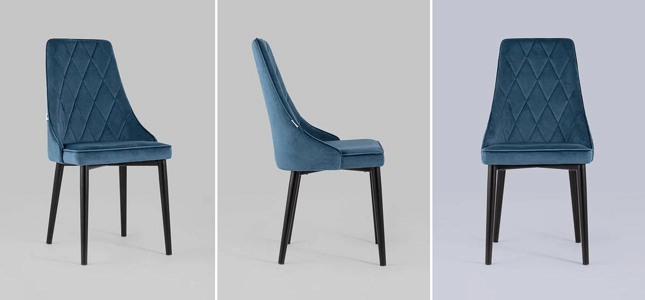 Стул Versailles Chair Синий Велюр Стул Versailles Chair Синий Велюр - Loft-Concept в Барнауле