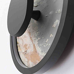 Бра круглое светодиодное с черной рамкой Stone Circle варинант исполнения - 3 | Loft Concept в Барнауле