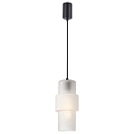 Подвесной светильник со стеклянным рифленым плафоном цилиндрической формы Eliara 13 варинант исполнения - 6 | Loft Concept в Барнауле