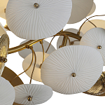 Люстра с белыми и золотистыми цветами G9 Dahlia Flowers Lamp варинант исполнения - 5 | Loft Concept в Барнауле